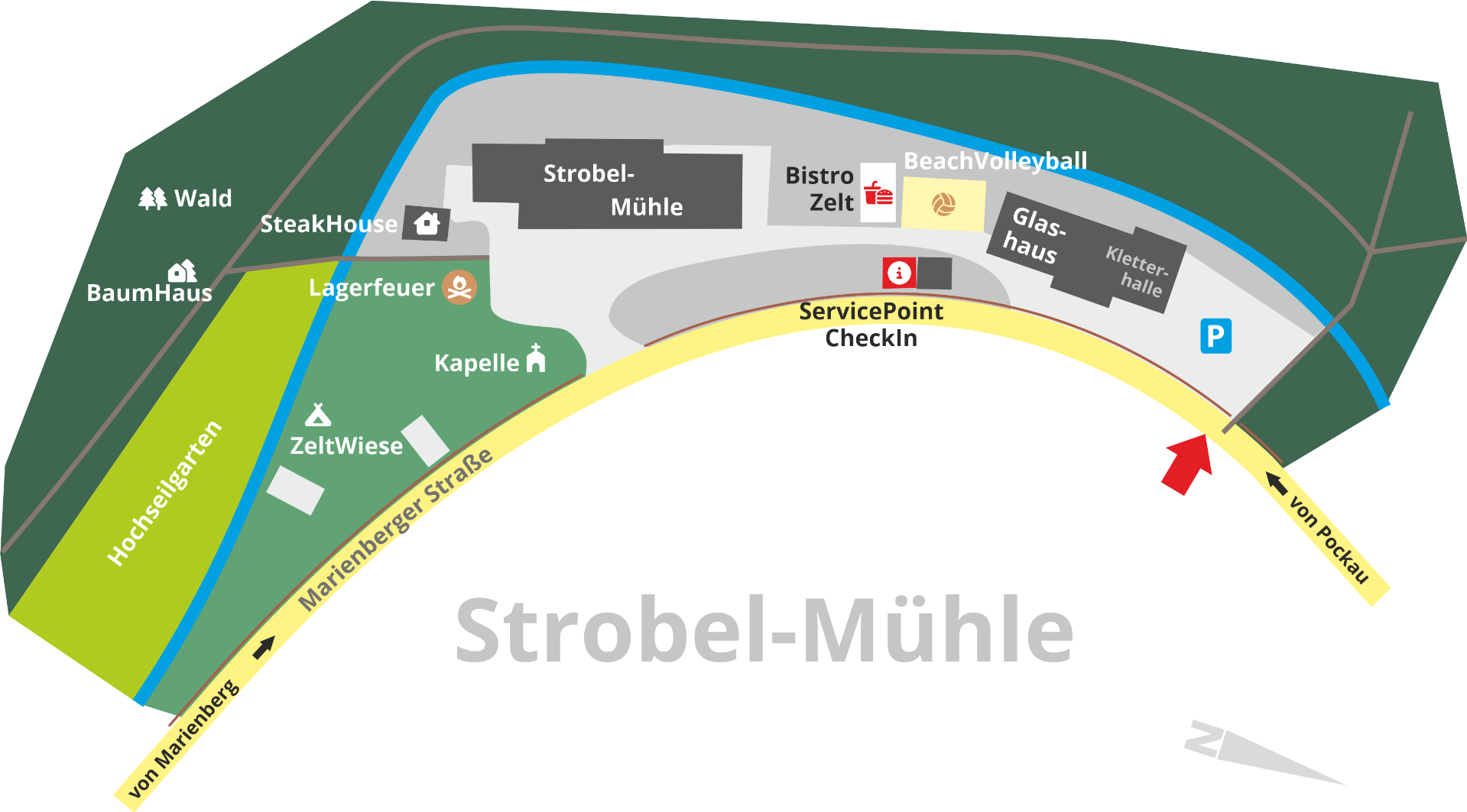 Lageplan Strobel-Mühle zum MissioCamp Lageplan Strobel-Mühle zum MissioCamp